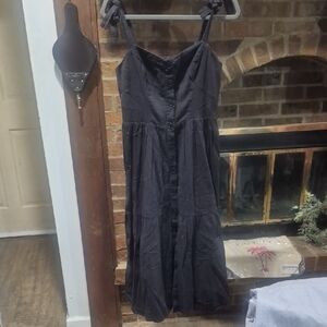 Urban Outfitters Black Midi Dress